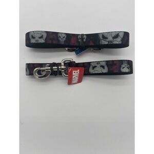 Buckle Down Marvel Stone Punisher Dog Leash